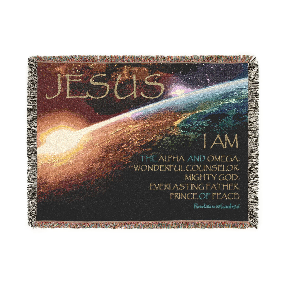 Jesus I Am Woven Blanket – Christian Inspirational Throw