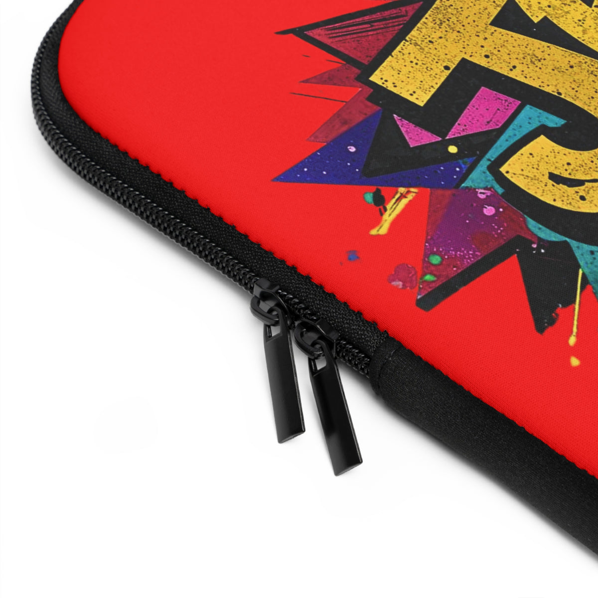 JESUS KING OF KINGS & LORD OF LORDS! Urban Graffiti Laptop & Tablet Sleeve RED