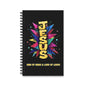 Christian Spiral Journal – "JESUS" Colorful Burst | King of Kings Inspirational Notebook