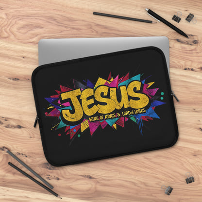 JESUS KING OF KINGS & LORD OF LORDS! Urban Graffiti Laptop & Tablet Sleeve