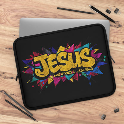 JESUS KING OF KINGS & LORD OF LORDS! Urban Graffiti Laptop & Tablet Sleeve