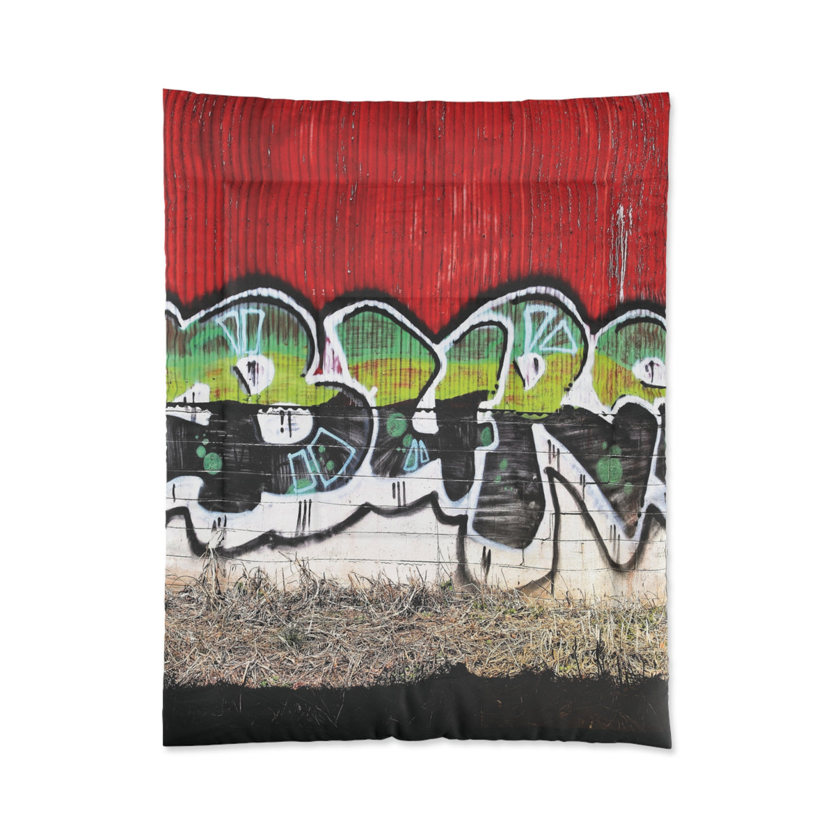 Red Steel & Brick Tag Comforter