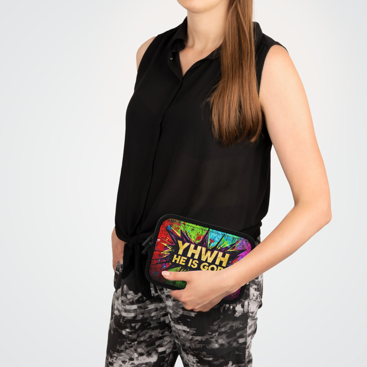 YHWH He Is God! Urban Graffiti Laptop & Tablet Sleeve