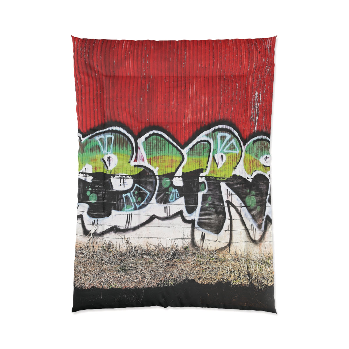 Red Steel & Brick Tag Comforter