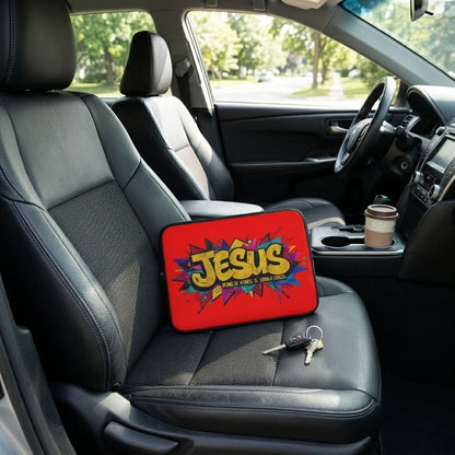 JESUS KING OF KINGS & LORD OF LORDS! Urban Graffiti Laptop & Tablet Sleeve RED