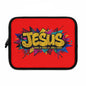 JESUS KING OF KINGS & LORD OF LORDS! Urban Graffiti Laptop & Tablet Sleeve RED