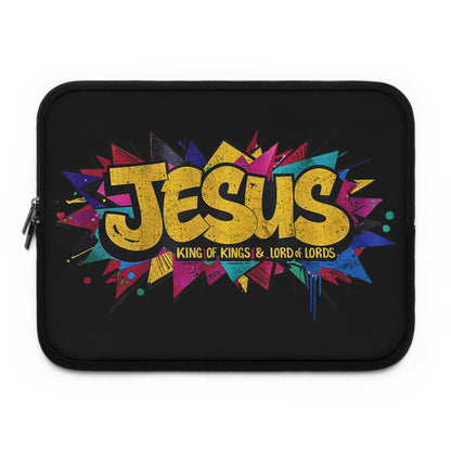 JESUS KING OF KINGS & LORD OF LORDS! Urban Graffiti Laptop & Tablet Sleeve